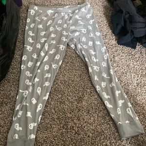 Target Halloween Pajama Pants, Ghost Print.